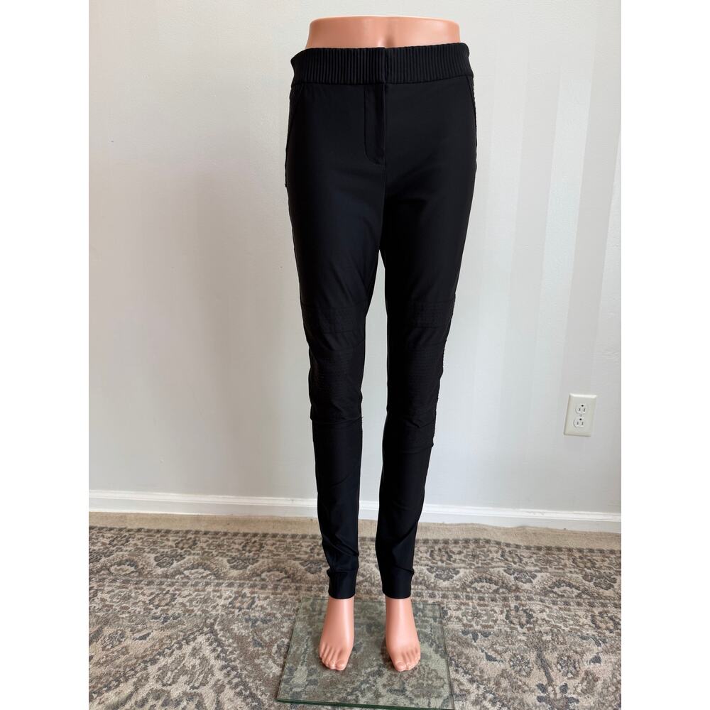 DIANE VON FURSTENBERG Black Slim Pants Stretch Tapered  Sz 4